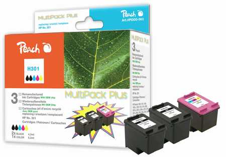 Peach  Spar Pack Plus Druckköpfe kompatibel zu HP OfficeJet 4635