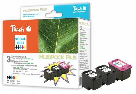 Peach  Spar Pack Plus Druckköpfe kompatibel zu HP OfficeJet 4500