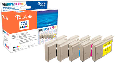 Peach  Spar Pack Plus Tintenpatronen, kompatibel zu Brother DCP-150 C