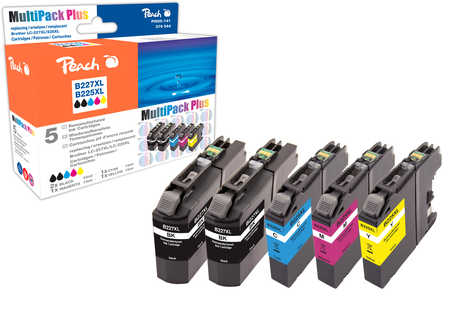 Peach  Spar Plus Pack Tintenpatronen kompatibel zu Brother DCPJ 4120 DW
