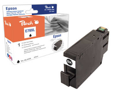 Peach  Tintenpatrone HY schwarz kompatibel zu Epson WorkForce Pro WF-4630 DWF