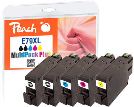 Peach  Spar Pack Plus Tintenpatronen HY kompatibel zu Epson WorkForce Pro WF-4630 DWF