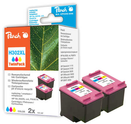 Peach  Doppelpack Druckköpfe color kompatibel zu HP DeskJet 2100 Series