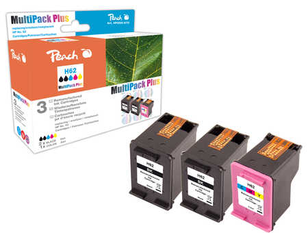 Peach  Spar Pack Plus Druckköpfe kompatibel zu HP Envy 7600 Series
