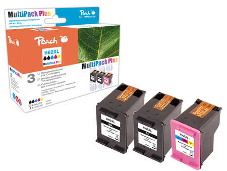 Peach  Spar Pack Plus Druckköpfe kompatibel zu HP Envy 7600 Series