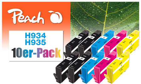 Peach  10er-Pack Tintenpatronen kompatibel zu HP OfficeJet 6800 Series