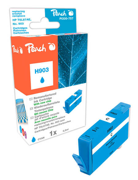 Peach  Tintenpatrone cyan kompatibel zu HP OfficeJet Pro 6950