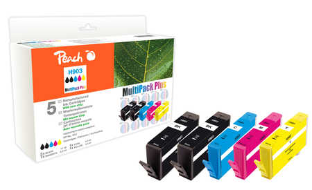 Peach  Spar Pack Plus Tintenpatronen kompatibel zu HP OfficeJet 6900 Series