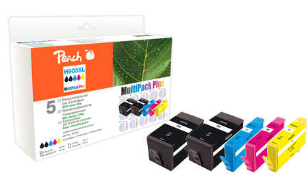 Peach  Spar Pack Plus Tintenpatronen kompatibel zu HP OfficeJet Pro 6950