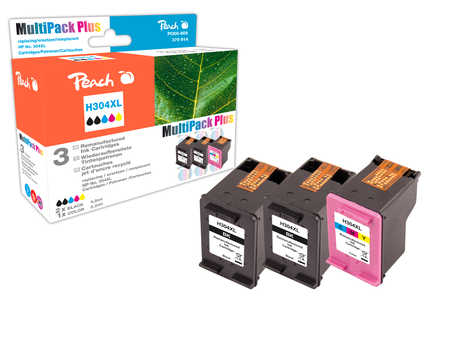 Peach  Spar Pack Plus Druckköpfe kompatibel zu HP DeskJet 3730