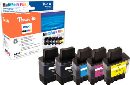 Peach  Spar Pack Plus Tintenpatronen kompatibel zu Brother MFC-820 CW