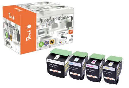 Peach  Spar Pack Tonermodule kompatibel zu Lexmark C 543 DN