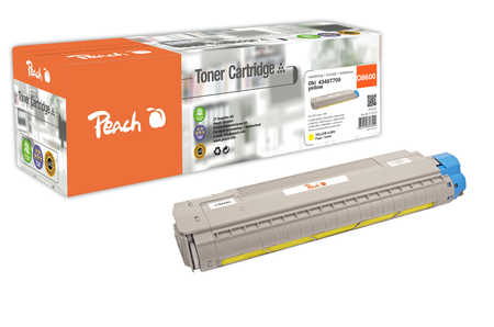 Peach  Tonermodul gelb kompatibel zu OKI C 8800 DTN