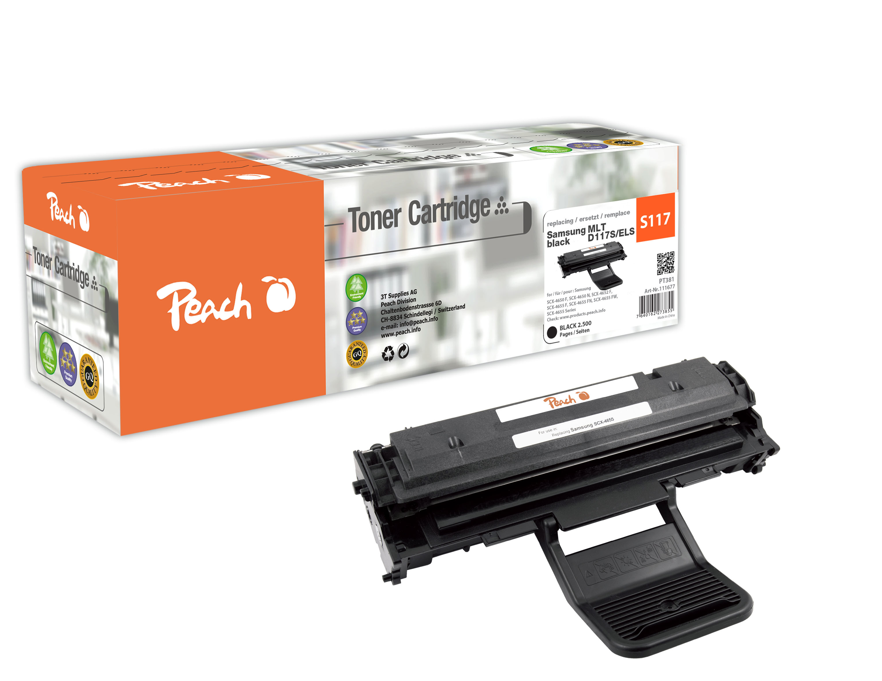 Peach  Tonermodul schwarz kompatibel zu Samsung SCX-4655 Series