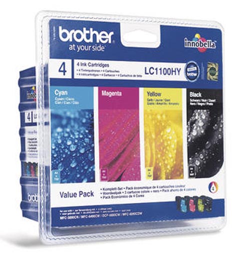 Original  Valuepack Tinte HY, schwarz, color Brother DCP-6690 CW