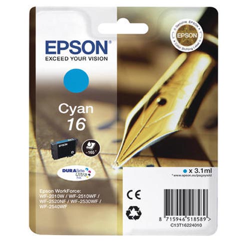 Original  Tintenpatrone cyan Epson WorkForce WF-2510 WF