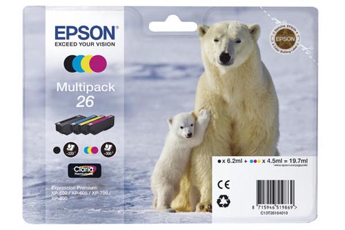 Original  Multipack Tinte PBKCMY Epson Expression Premium XP-600 Series