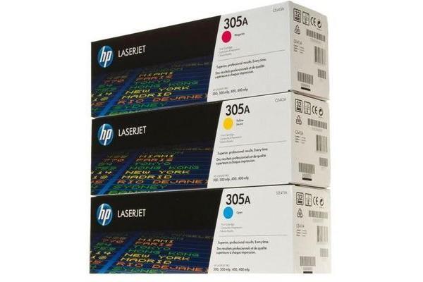Original Toner Tri-Pack CMY HP Color LaserJet Enterprise CP 4000 Series
