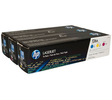 Original 3  Tonerpatronen CMY (Rainbow-Kit) HP LaserJet Pro 100 Color MFP M 175 nw