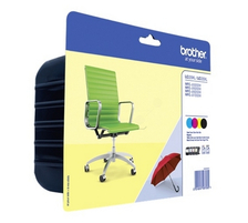 Original  Valuepack XXL schwarz, color, Brother MFCJ 5600 Series