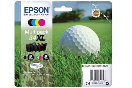 Original  Multipack Tinte BKCMY Epson WorkForce Pro WF-3725 DWF
