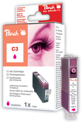 Peach Tintenpatrone magenta kompatibel zu Original Canon S 820 D