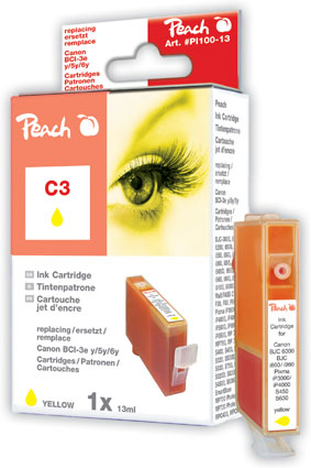 Peach Tintenpatrone gelb kompatibel zu Original Canon S 820 D