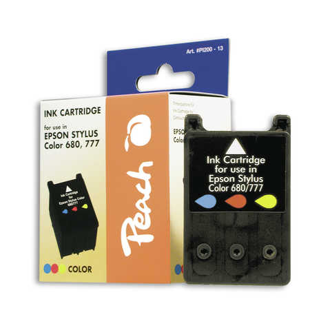 Peach Tintenpatrone color kompatibel zu Original Epson Stylus Color 777
