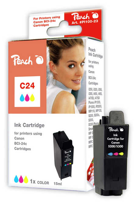 Peach  Tintenpatrone color kompatibel zu Canon Smartbase MP 370