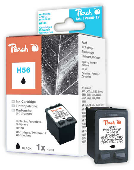 Peach Druckkopf schwarz kompatibel zu Original HP PSC 2170