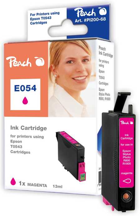 Peach Tintenpatrone magenta kompatibel zu Original Epson Stylus Photo R 800