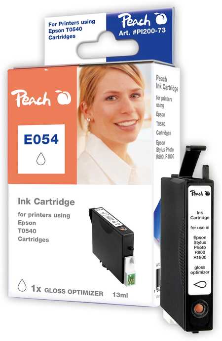 Peach Tintenpatrone Gloss Optimizer kompatibel zu Original Epson Stylus Photo R 800