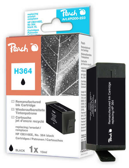 Peach  Tintenpatrone schwarz kompatibel zu HP PhotoSmart Premium B 210 Series