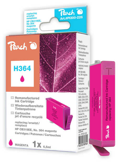 Peach  Tintenpatrone magenta kompatibel zu HP PhotoSmart 5515 e-All-in-One