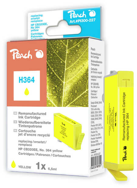 Peach  Tintenpatrone gelb kompatibel zu HP PhotoSmart Premium B 210 Series