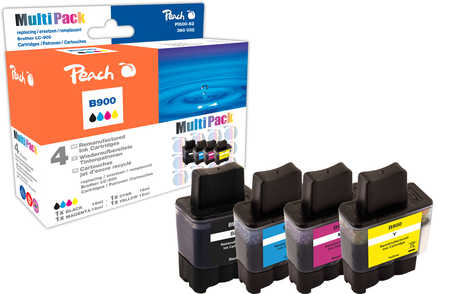 Peach  Spar Pack Tintenpatronen kompatibel zu Brother DCP-110 C