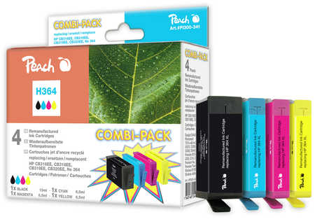 Peach  Spar Pack Tintenpatronen kompatibel zu HP PhotoSmart Premium B 010 a