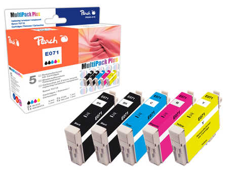 Peach  Spar Pack Plus Tintenpatronen kompatibel zu Epson Stylus S 21