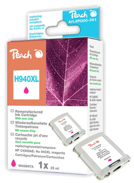 Peach  Tintenpatrone magenta HC kompatibel zu HP OfficeJet Pro 8000 Enterprise