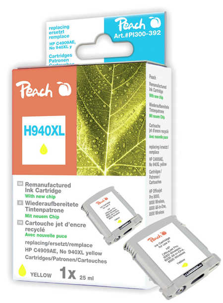 Peach  Tintenpatrone gelb HC kompatibel zu HP OfficeJet Pro 8500 A Premium