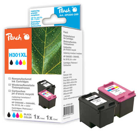 Peach  Spar Pack Druckköpfe kompatibel zu HP OfficeJet 4635