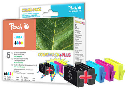 Peach  Spar Pack Plus Tintenpatronen kompatibel zu HP PhotoSmart Premium B 210 Series
