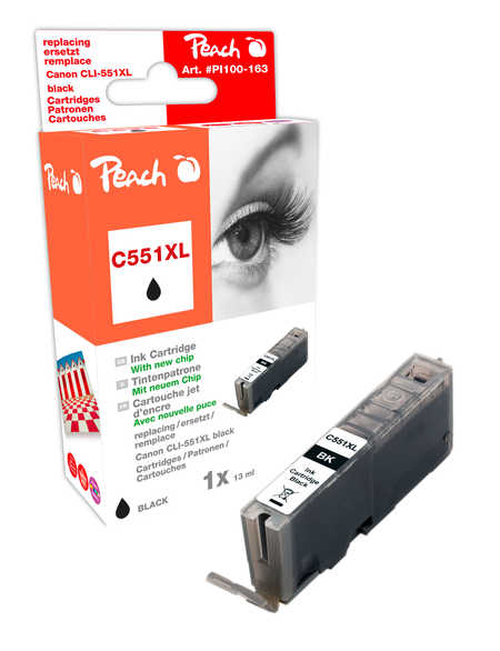 Peach  XL-Tintenpatrone foto schwarz kompatibel zu Canon Pixma MX 922
