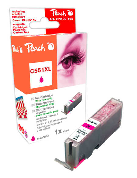 Peach  XL-Tintenpatrone magenta kompatibel zu Canon Pixma MX 922