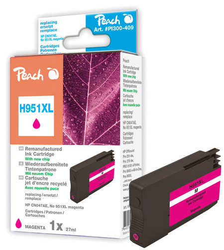 Peach  Tintenpatrone magenta HC kompatibel zu HP OfficeJet Pro 8100 ePrinter